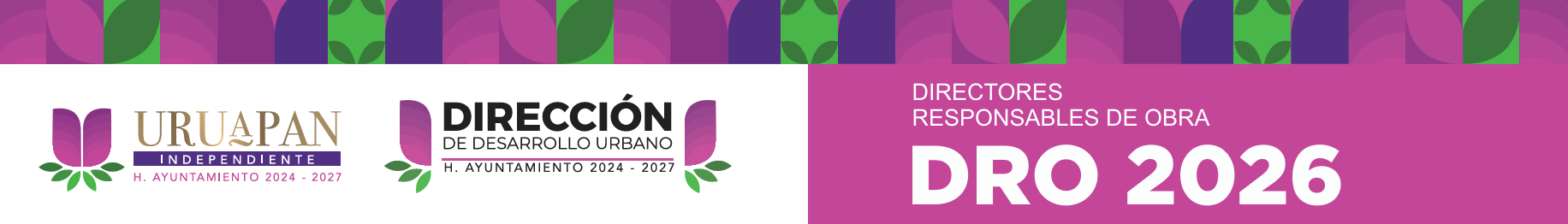 Header DRO con logos oficiales